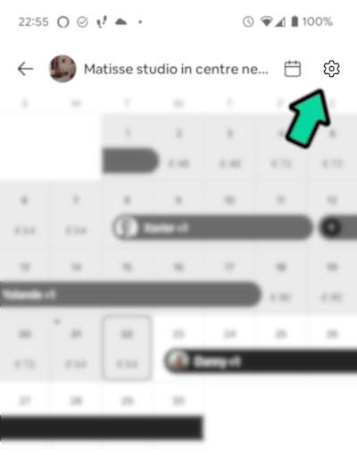 Calendrier Airbnb mobile étape 3